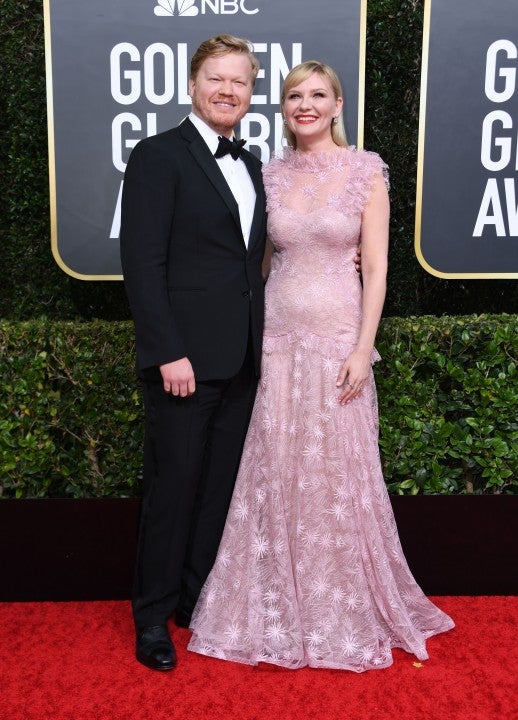 Kirsten Dunst and Jesse Plemons at the 77th annual Golden Globe Awards 