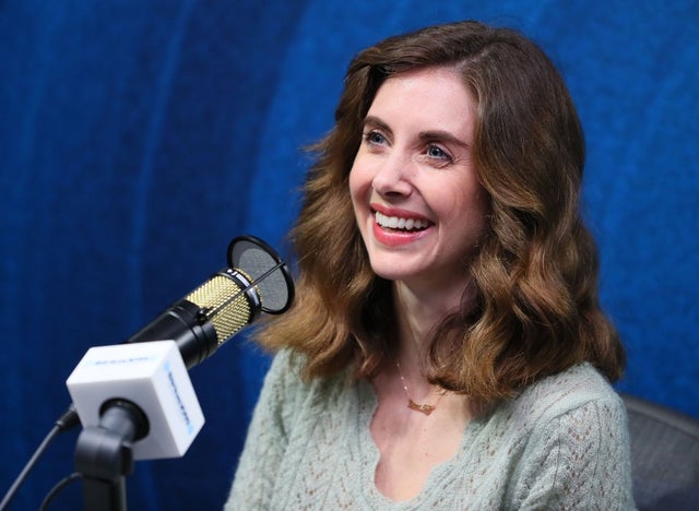Alison Brie visits the SiriusXM Hollywood Studio on January 23