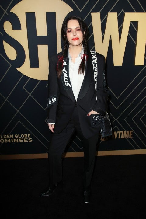 Emily Hampshire at showtime nom party