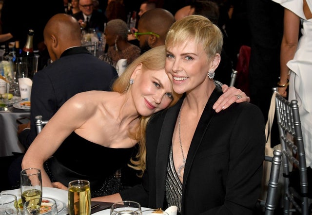 Nicole Kidman and Charlize Theron at the 25th Annual Critics' Choice Awards