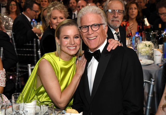 Kristen Bell and Ted Danson at critics choice awards