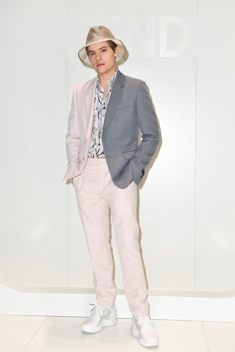 Dylan Sprouse at the Fendi fashion show 