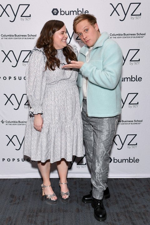 Aidy Bryant and John Early