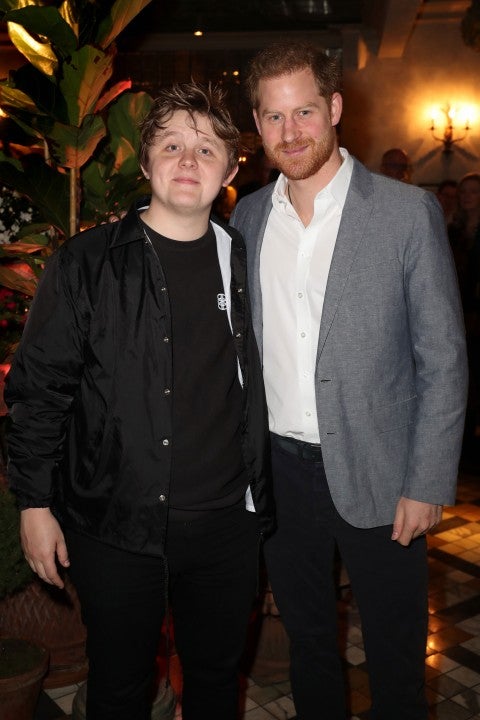 Lewis Capaldi and Prince Harry