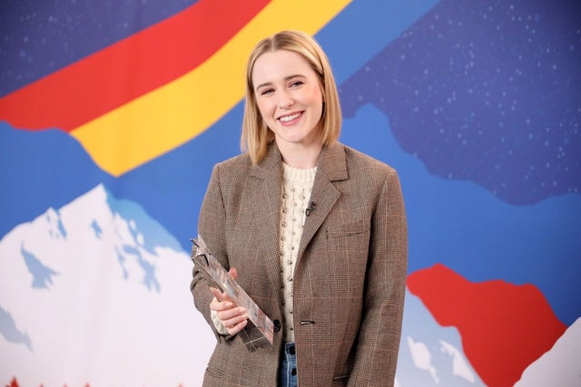 Rachel Brosnahan receives the IMDb STARmeter Award at the 2020 Sundance Film Festival