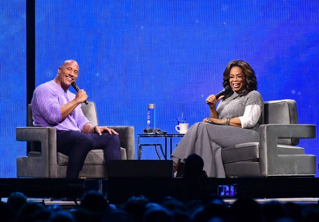 Dwayne Johnson and Oprah Winfrey 