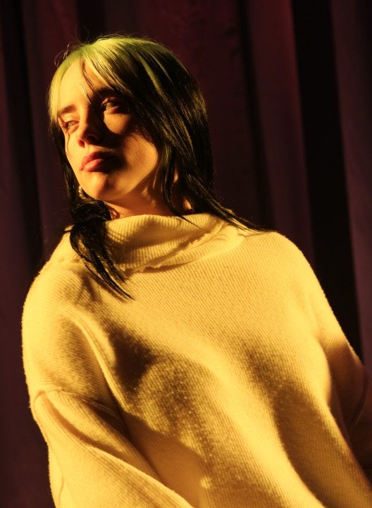 Billie Eilish performs during Sir Lucian Grainge's 2020 Artist Showcase