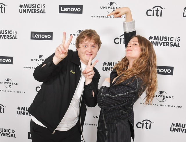 Lewis Capaldi and Maggie Rogers at Sir Lucian Grainge's 2020 Artist Showcase