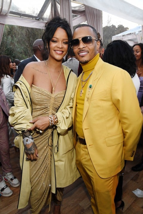 Rihanna and T.I. at grammy party