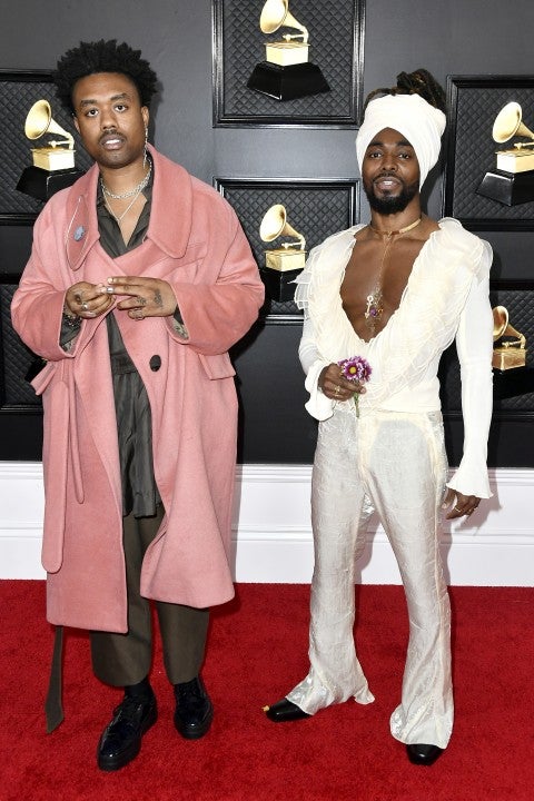 Doctur Dot and Johnny Venus of EarthGang at 2020 grammys