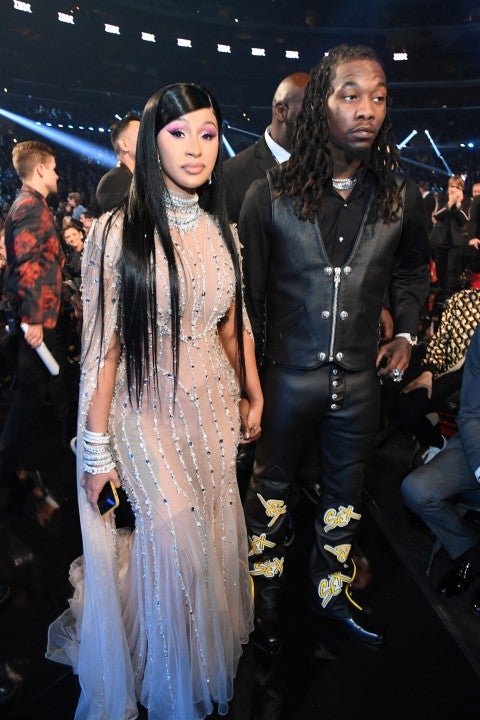 Cardi B and Offset at 2020 grammys