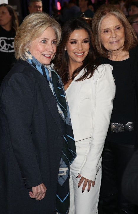 Hillary Rodham Clinton, Eva Longoria and Gloria Steinem