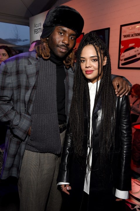 Dev Hynes and Tessa Thompson at the after party for "Sylvie's Love" 