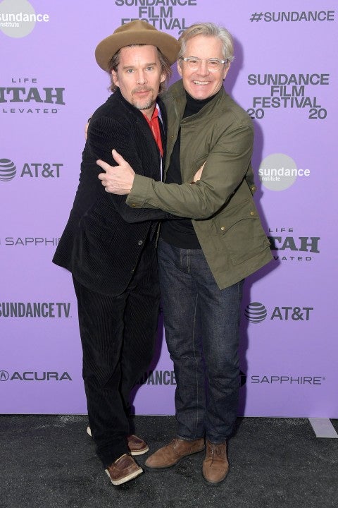 Ethan Hawke and Kyle MacLachlan at tesla premiere at sundance