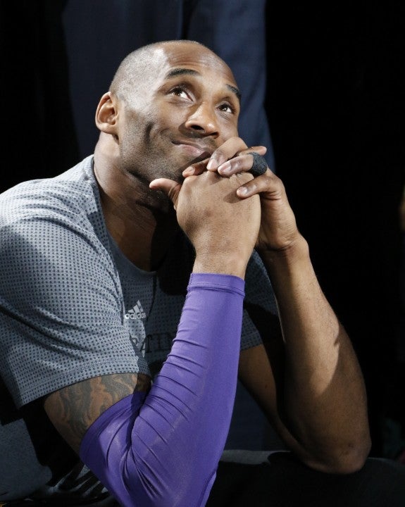 Kobe Bryant during Lakers game in 2016