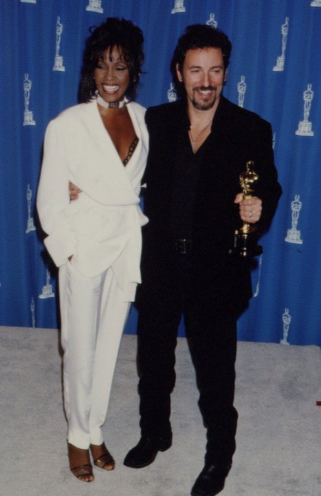 Whitney Houston and Bruce Springsteen at 1994 oscars
