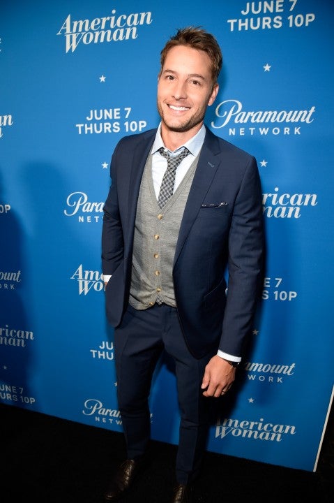 justin hartley at the 'American Woman' premiere party in May 2018