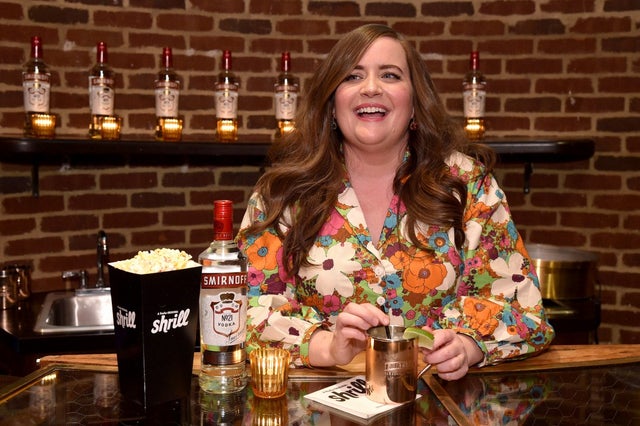 Aidy Bryant at shrill premiere party with smirnoff