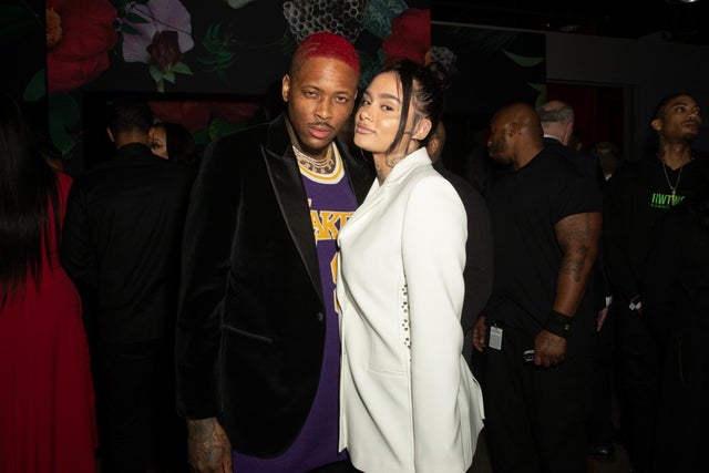 YG and Kehlani at grammy afterparty