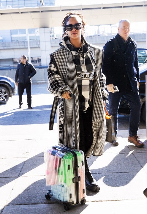 Rihanna at JFK on 1/21
