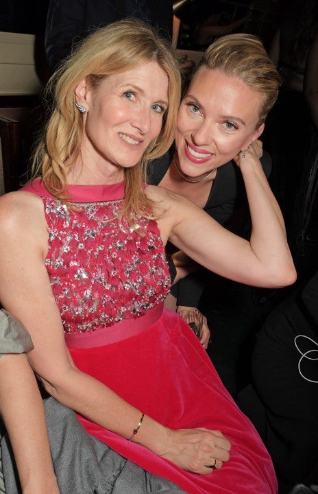 Laura Dern and Scarlett Johansson at the Netflix BAFTA after party
