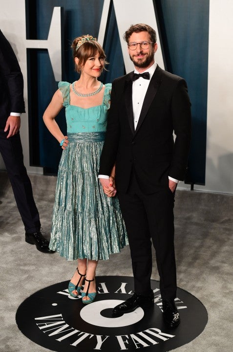 Joanna Newsom and Andy Samberg at the Vanity Fair Oscar Party