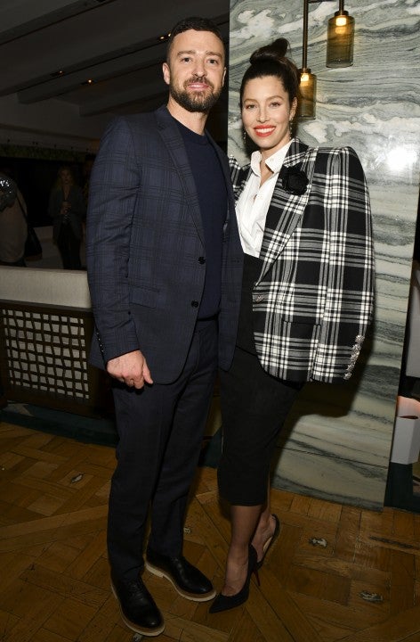 Justin Timberlake and Jessica Biel at the sinner s3 premiere
