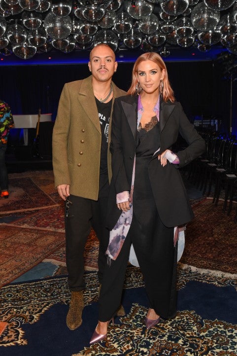 Ashlee Simpson and Evan Ross at Baja East F/W 2020 fashion show