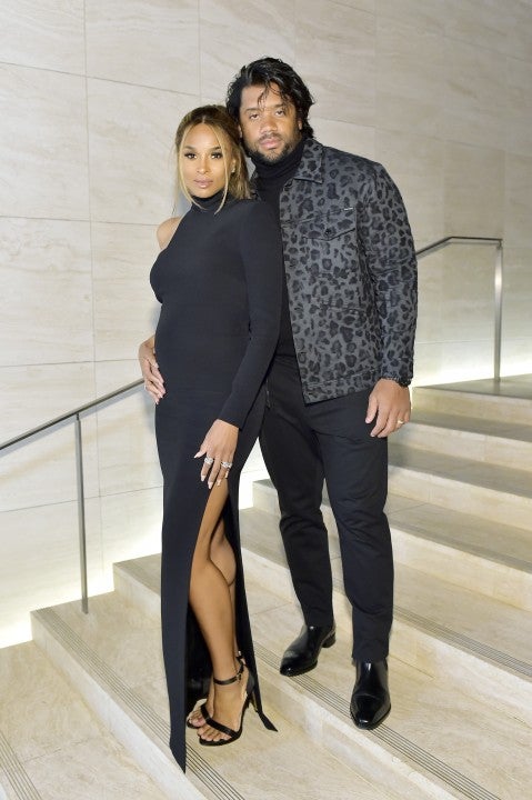Ciara and Russell Wilson at tom ford show
