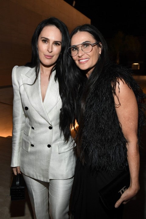 Rumer Willis and Demi Moore at nyfw