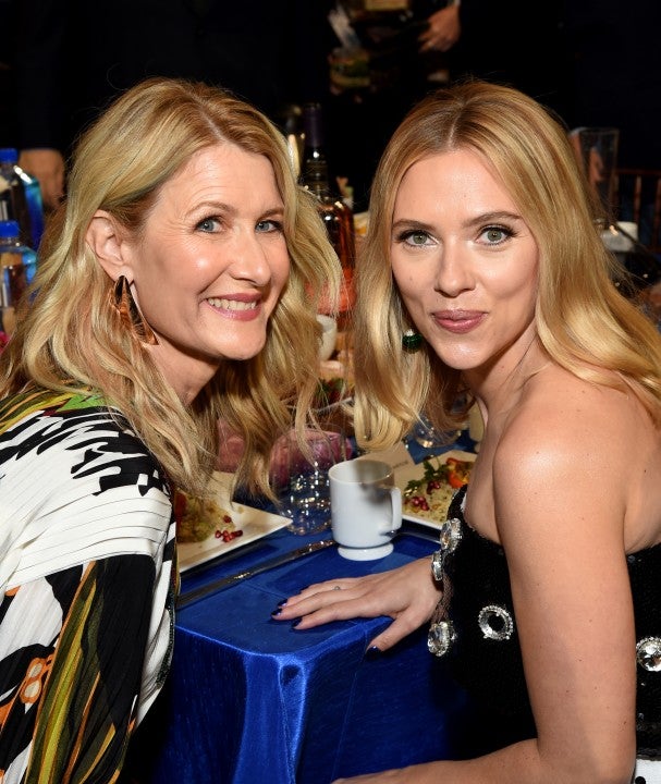 Laura Dern and Scarlett Johansson at the 2020 Film Independent Spirit Awards 