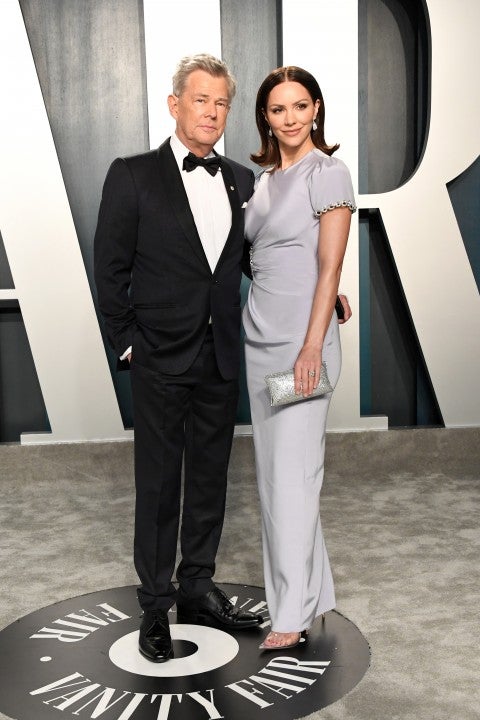 David Foster and Katharine McPhee at the 2020 Vanity Fair Oscar Party 