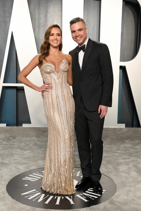 Jessica Alba and Cash Warren at 2020 oscars party