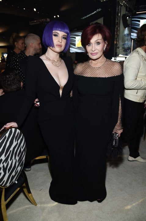 Kelly and Sharon Osbourne at 2020 viewing party