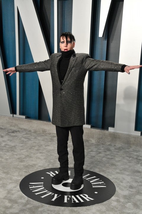 Marilyn Manson at the 2020 Vanity Fair Oscar party