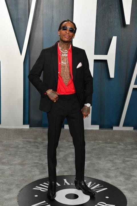 Wiz Khalifa at the 2020 Vanity Fair Oscar party 