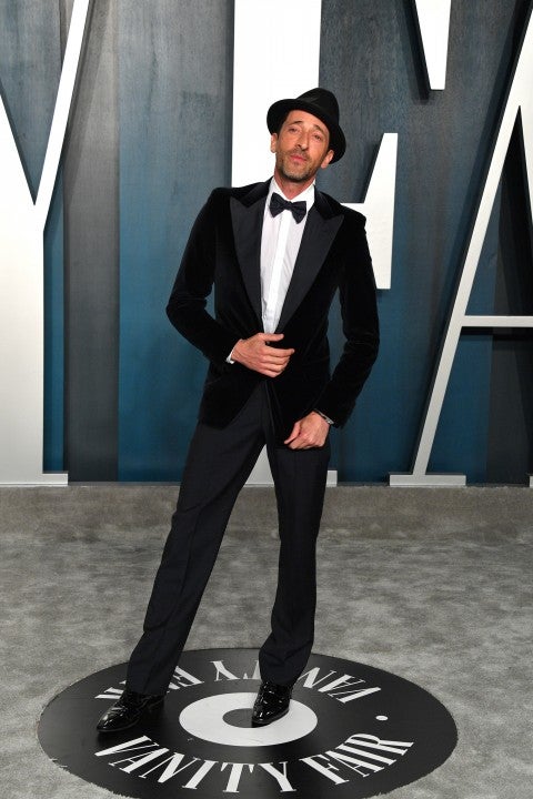 Adrien Brody at the 2020 Vanity Fair Oscar party 