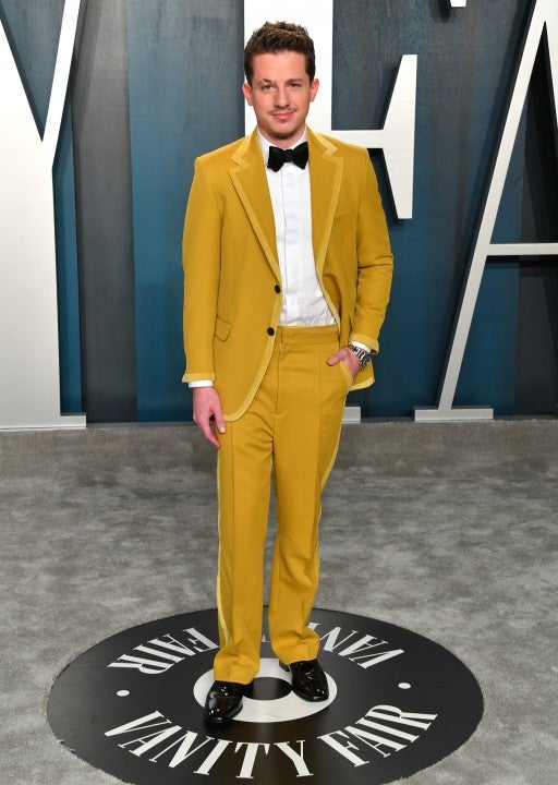 Charlie Puth at the 2020 Vanity Fair Oscar party