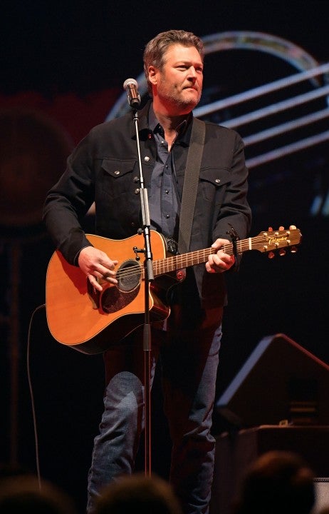 Blake Shelton performs at All for the Hall: Under the Influence Benefiting the Country Music Hall of Fame and Museum at Bridgestone Arena