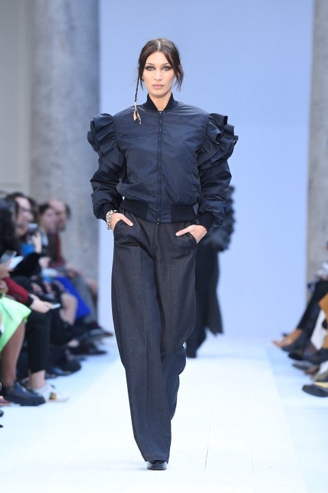 bella hadid in Max Mara fashion show as part of Milan Fashion Week