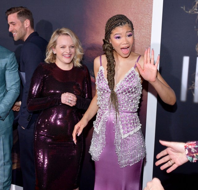 Elisabeth Moss and Storm Reid at invisible man premiere