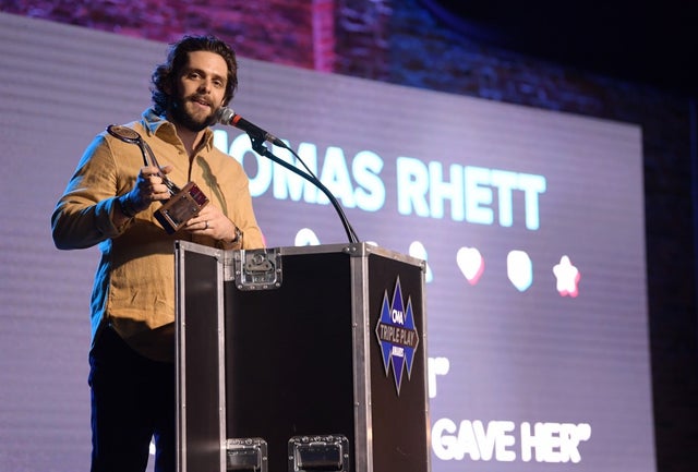 Thomas Rhett at 11th annual cma triple play awards