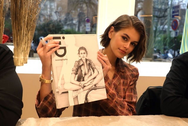Kaia Gerber at the The Broken Arm ID Event as part of the Paris Fashion Week 