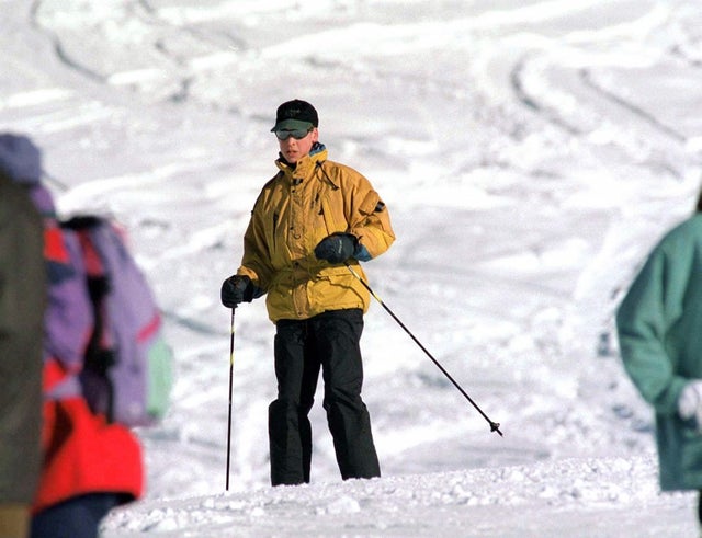 Prince William skiing in 1996