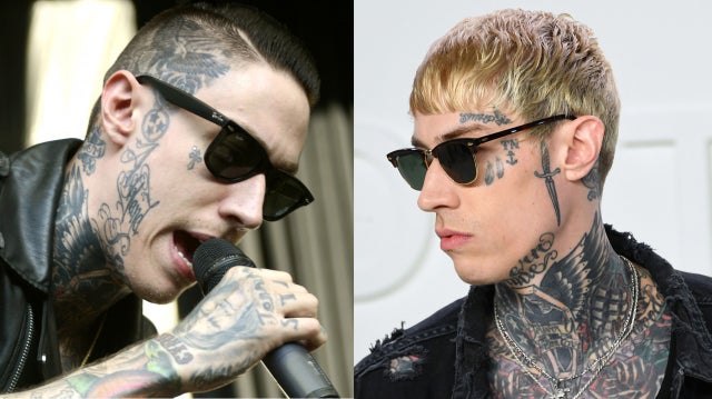 Trace Cyrus face tattoos