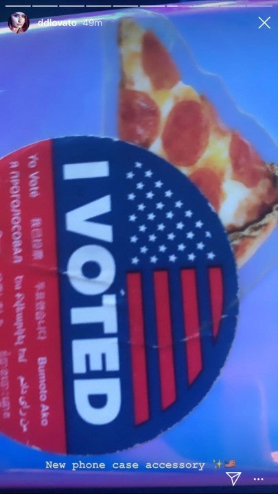 demi lovato vote sticker