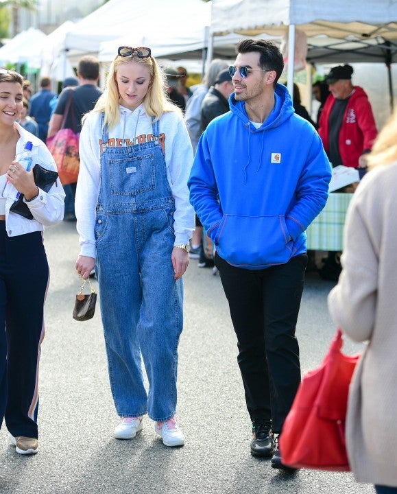 Sophie Turner and Joe Jonas at LA farmers market