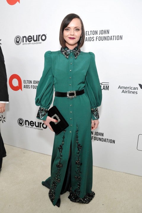 Christina Ricci at the Elton John AIDS Foundation's Academy Awards Viewing Party in February 2020