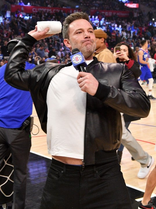 ben affleck at clippers game