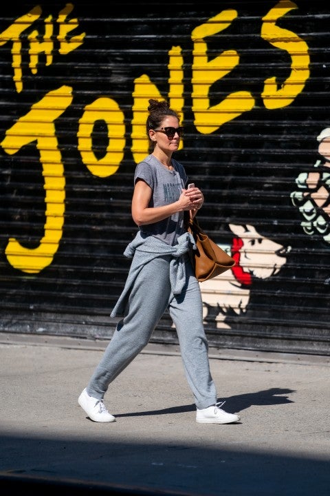 katie holmes in New York City's East Village on March 9 